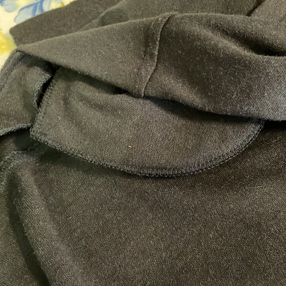 Korea Long Open Black Cardigan - Picture 4 of 4